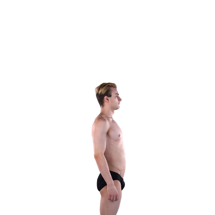 어깨관절 벌림 · 전신 옆면 동작자료집